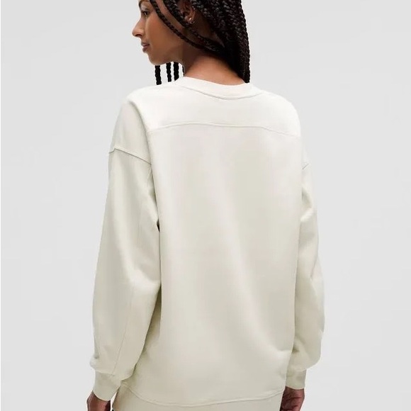 Lululemon Perfectly Oversized Crew Sweatshirt in Biege - Picture 3 of 9